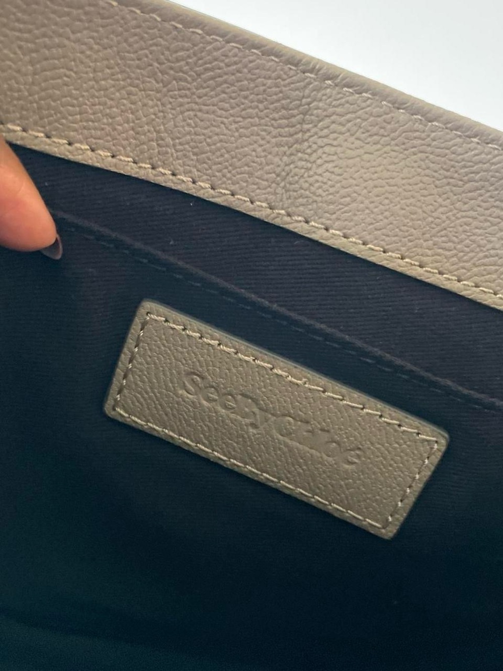See By Chloe Taupe Leather Crossbody with Gold Hardware - Picture 5 of 8